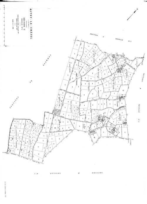 Autry-le-Châtel - Sections
