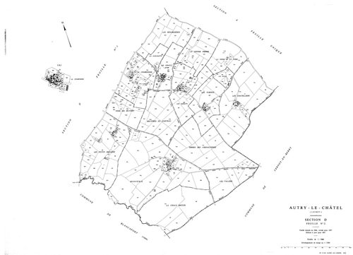 Autry-le-Châtel - Sections