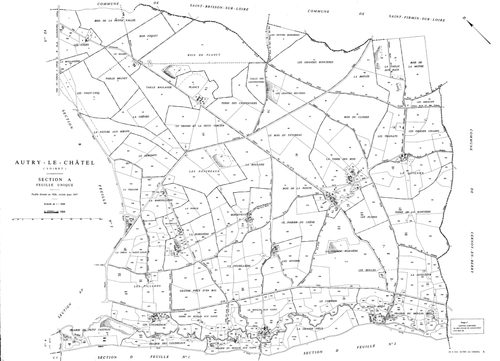 Autry-le-Châtel - Sections