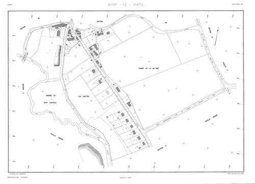 Autry-le-Châtel - Sections