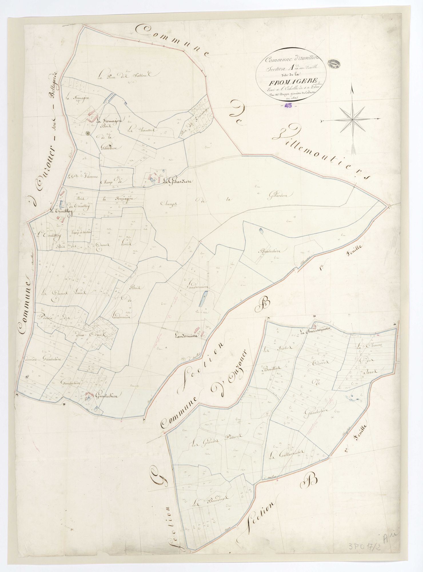 Auvilliers-en-Gâtinais - Sections