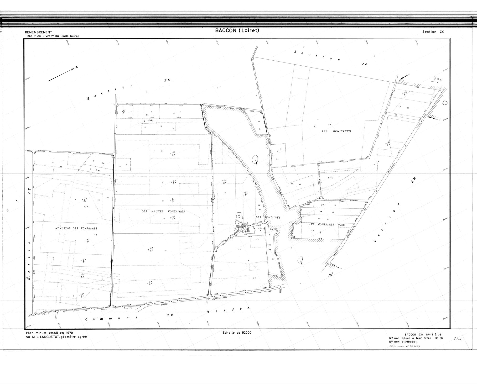 Baccon - Sections