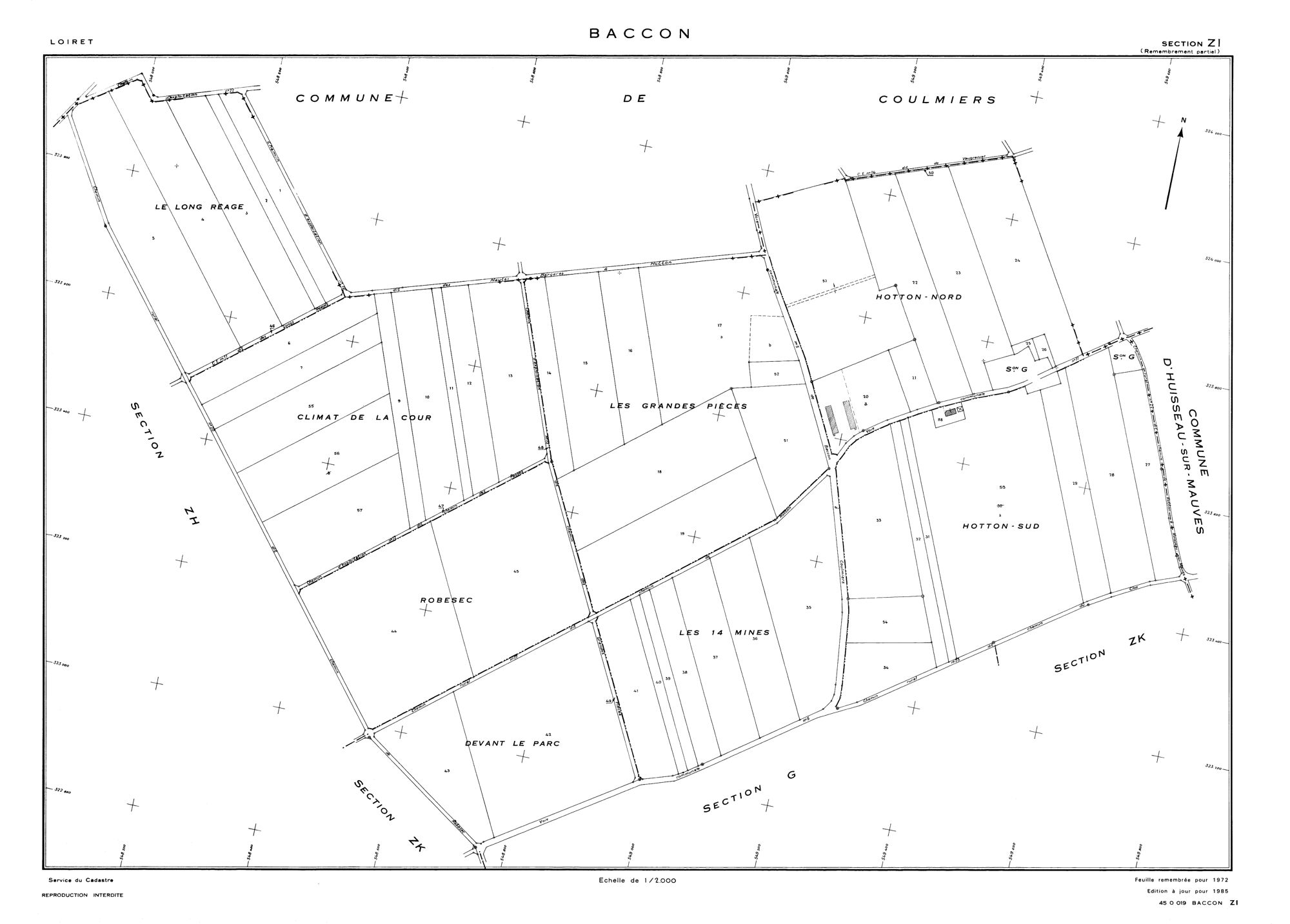 Baccon - Sections
