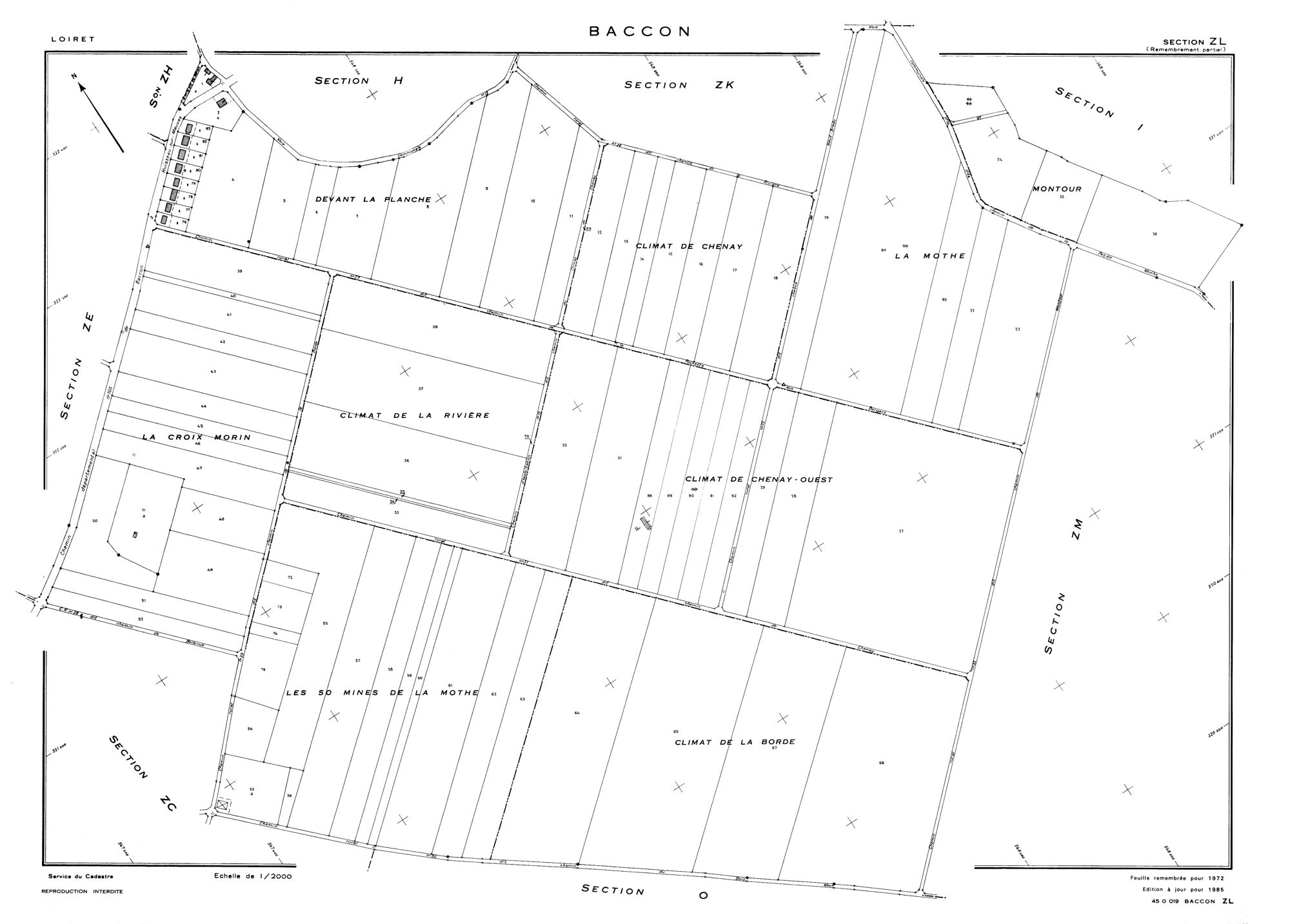 Baccon - Sections