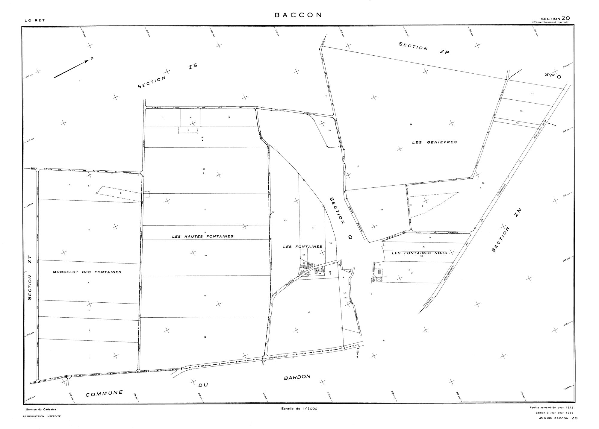 Baccon - Sections