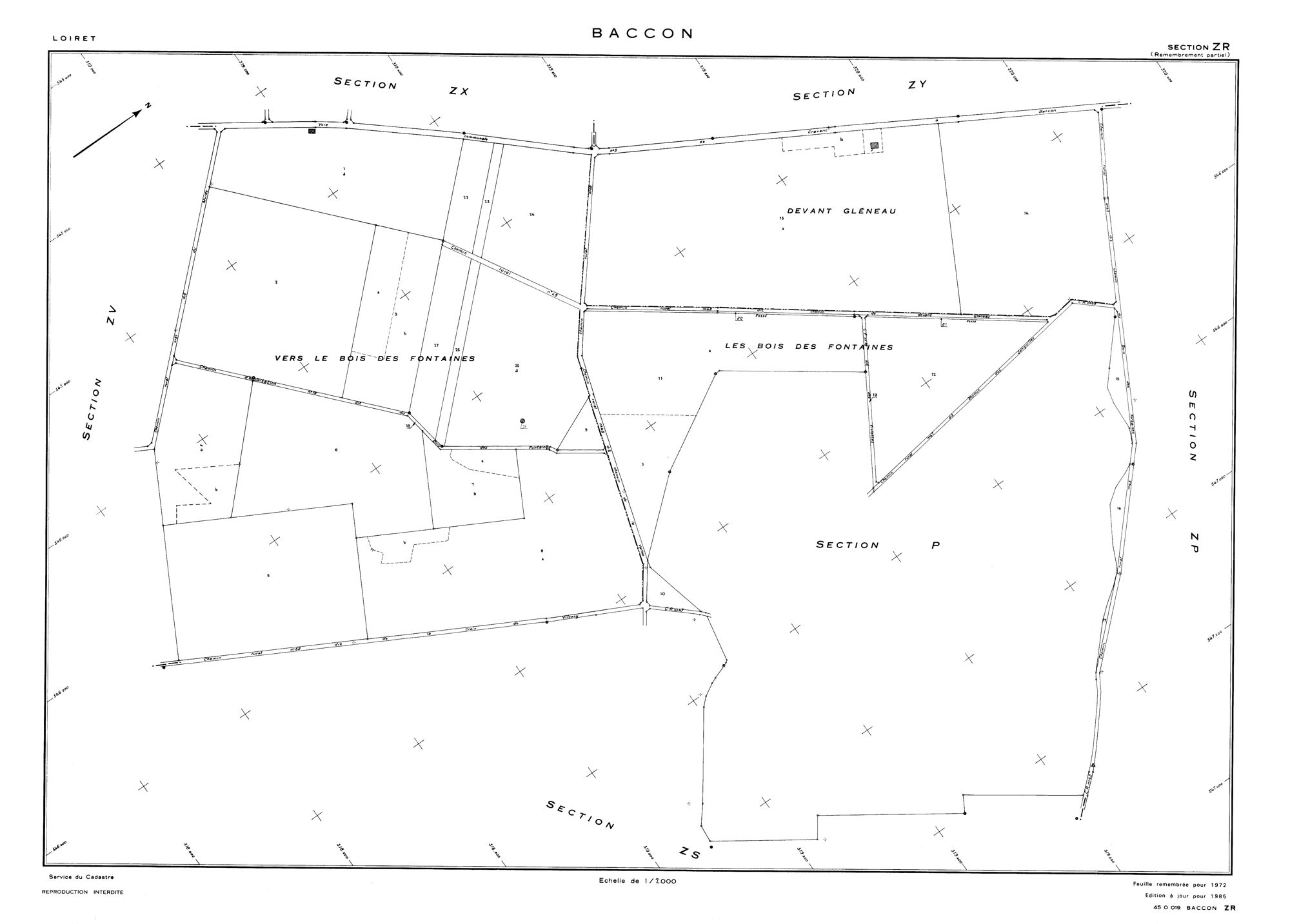 Baccon - Sections