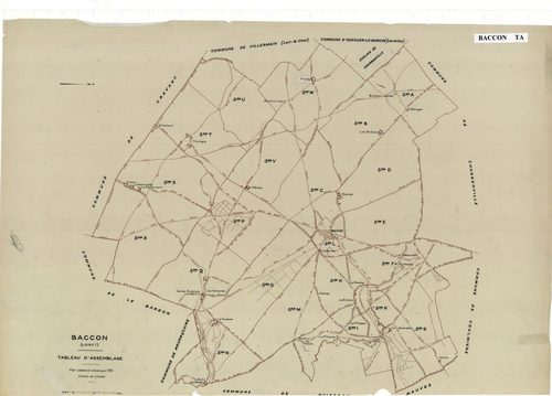 Baccon - Tableau d'assemblage