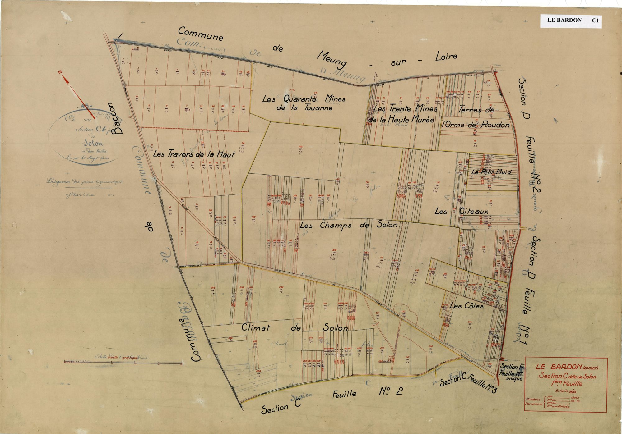 Le Bardon - Sections