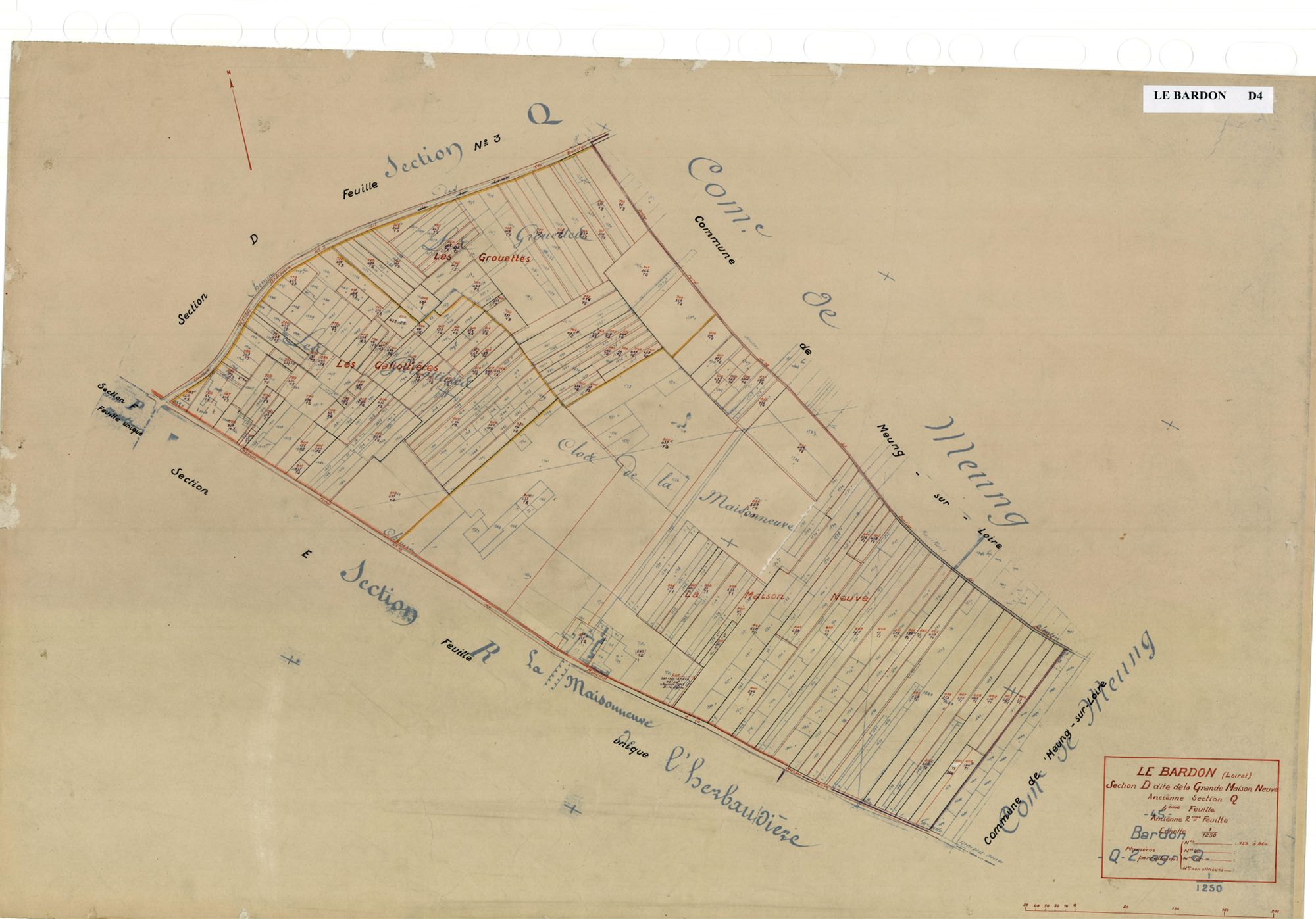Le Bardon - Sections
