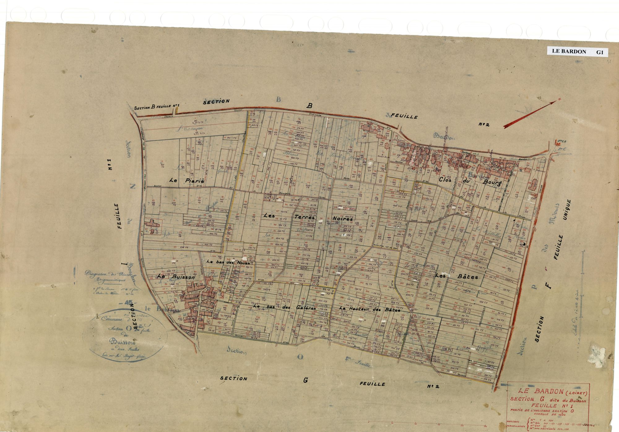 Le Bardon - Sections
