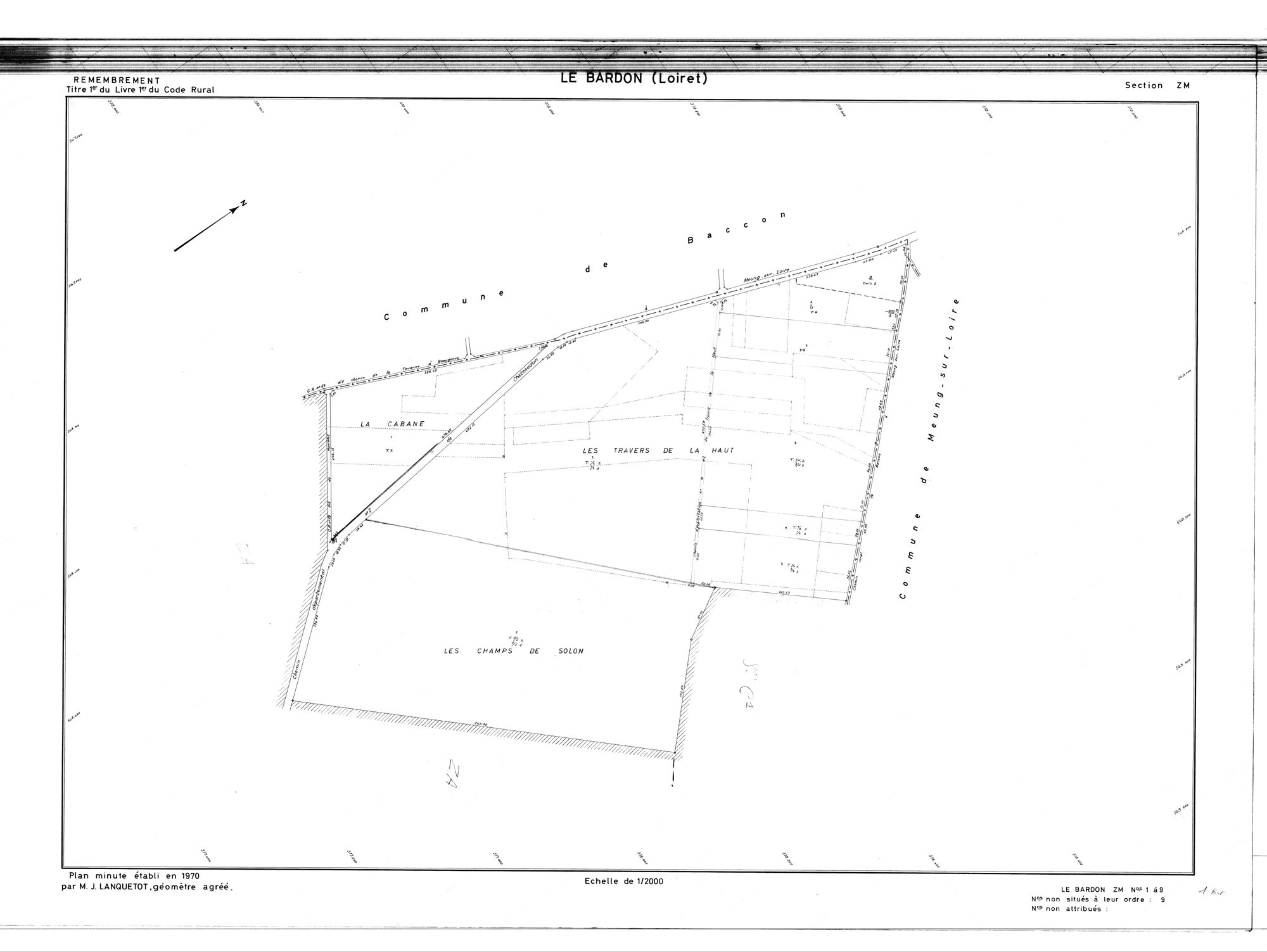 Le Bardon - Sections