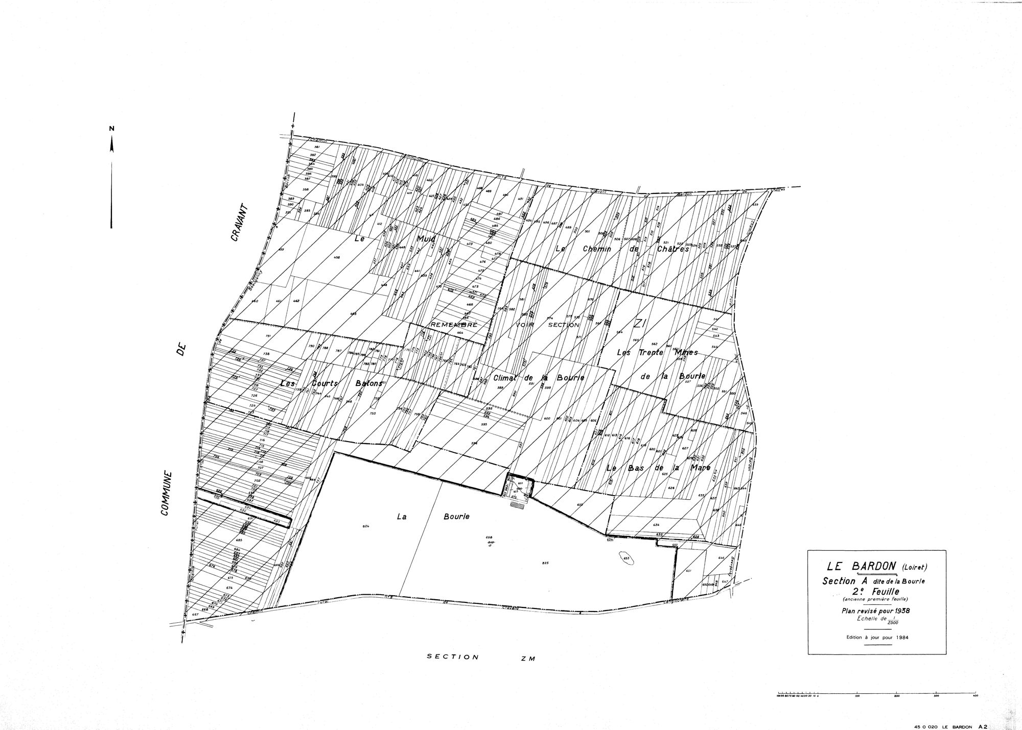 Le Bardon - Sections