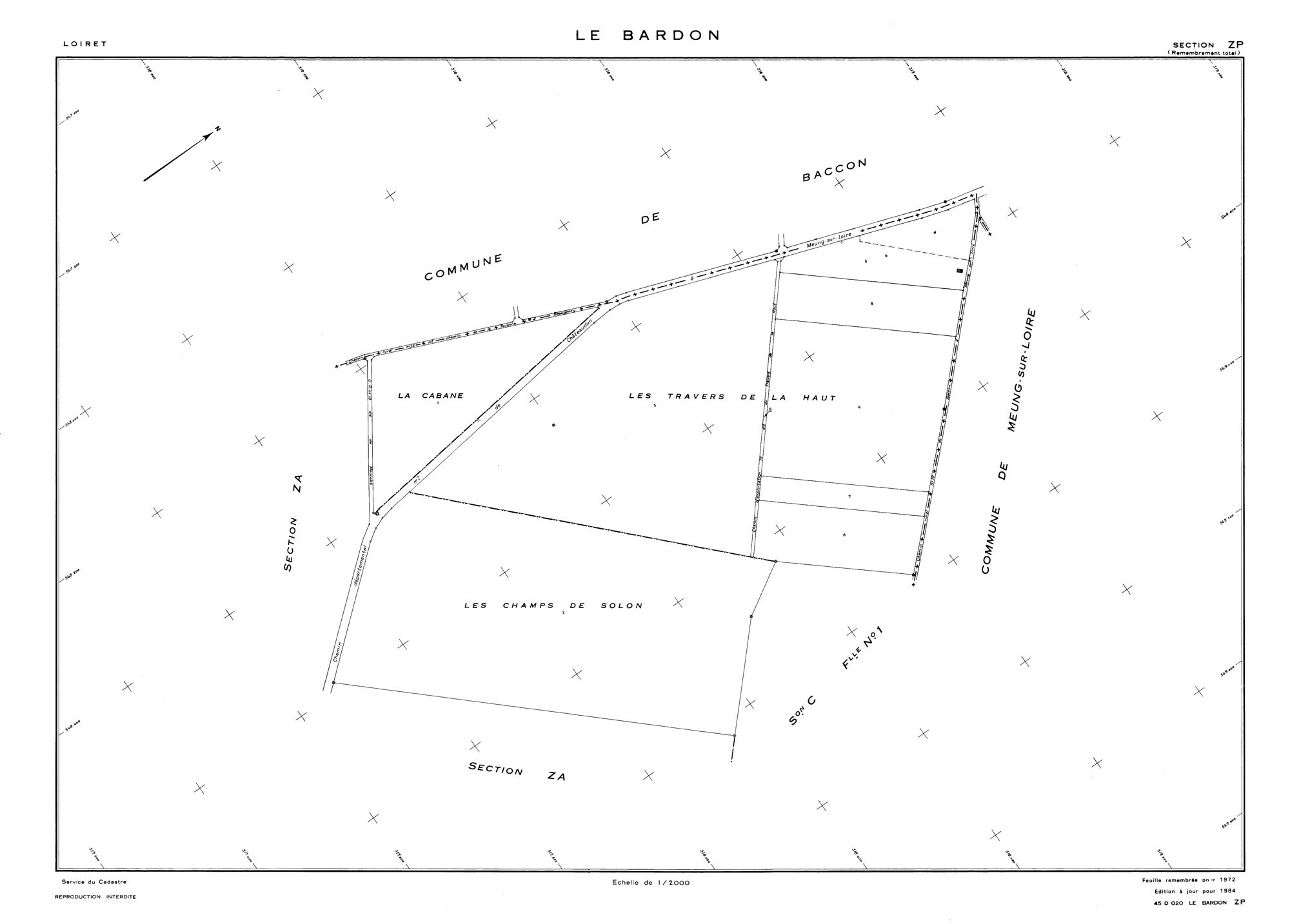 Le Bardon - Sections