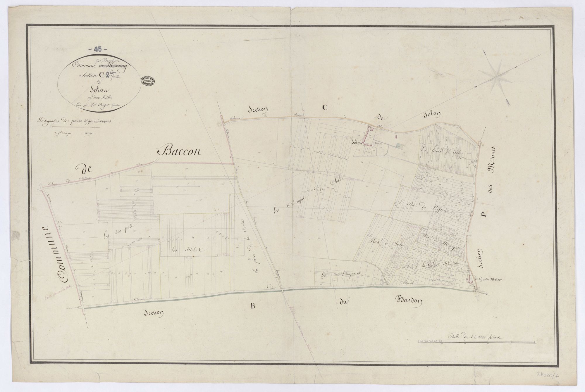 Le Bardon - Sections