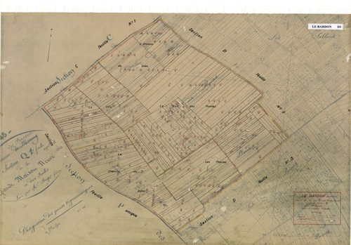 Le Bardon - Sections