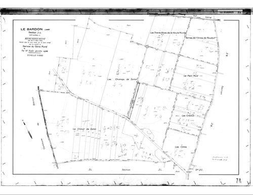 Le Bardon - Sections