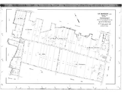 Le Bardon - Sections