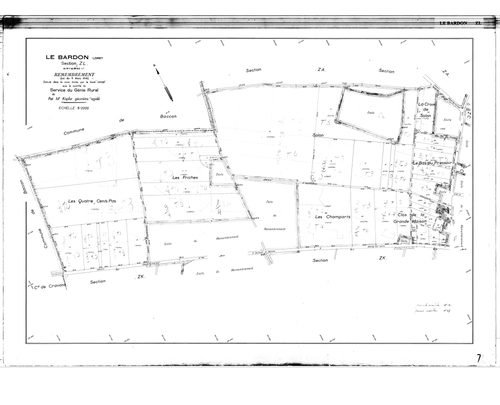 Le Bardon - Sections
