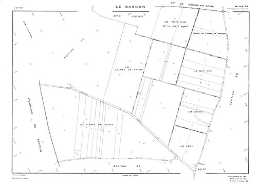 Le Bardon - Sections