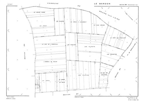 Le Bardon - Sections