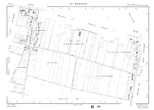 Le Bardon - Sections