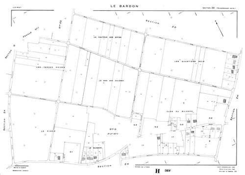 Le Bardon - Sections