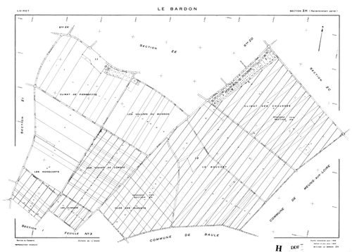 Le Bardon - Sections