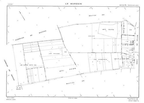 Le Bardon - Sections