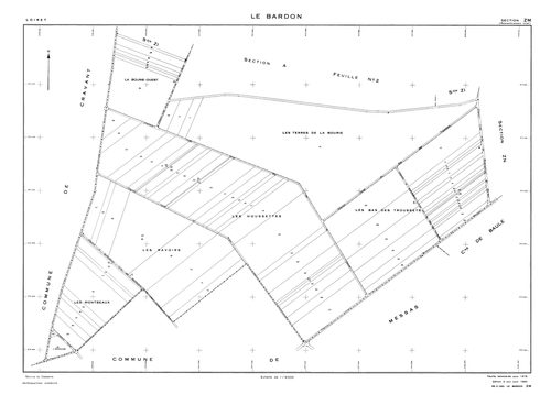 Le Bardon - Sections