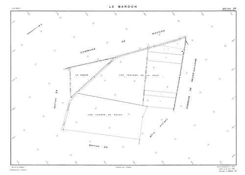 Le Bardon - Sections
