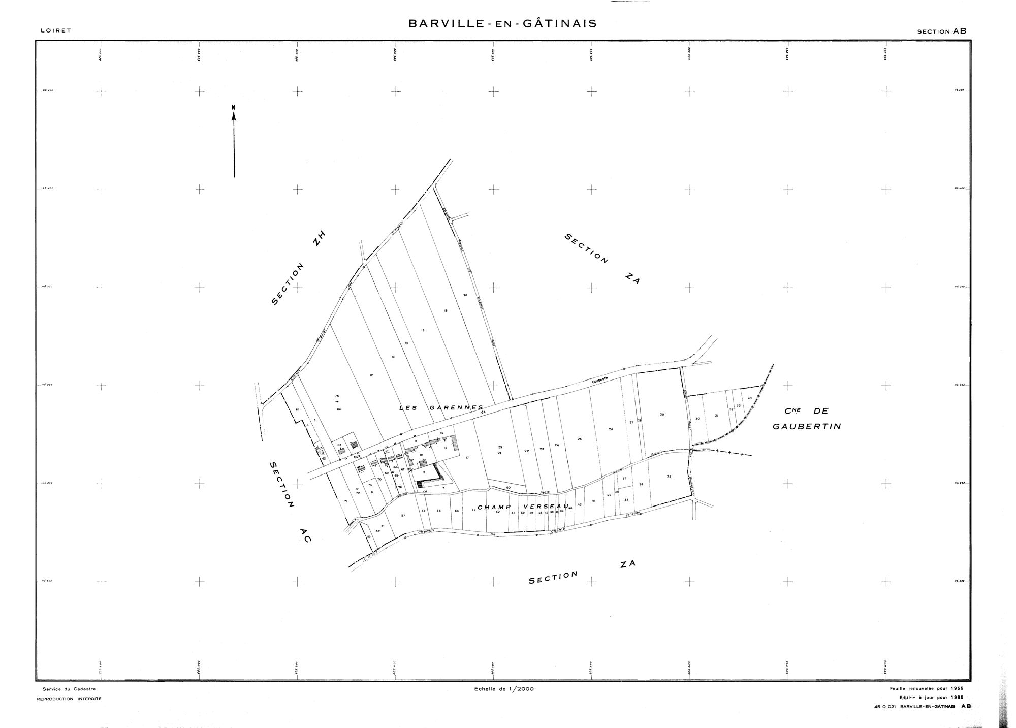 Barville-en-Gâtinais - Sections