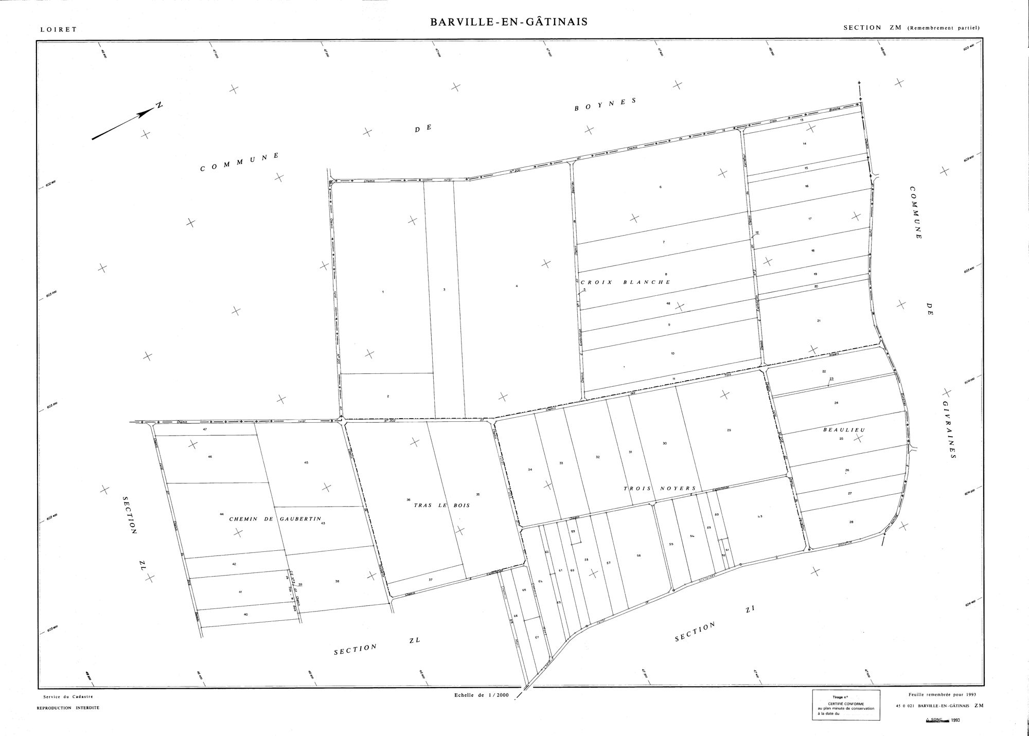 Barville-en-Gâtinais - Sections