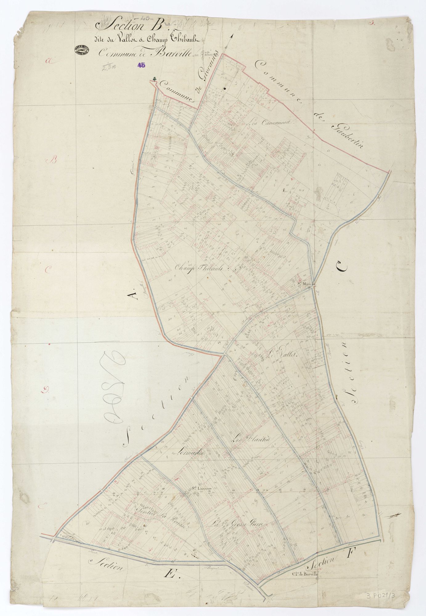Barville-en-Gâtinais - Sections
