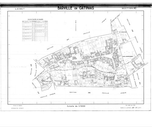 Barville-en-Gâtinais - Sections