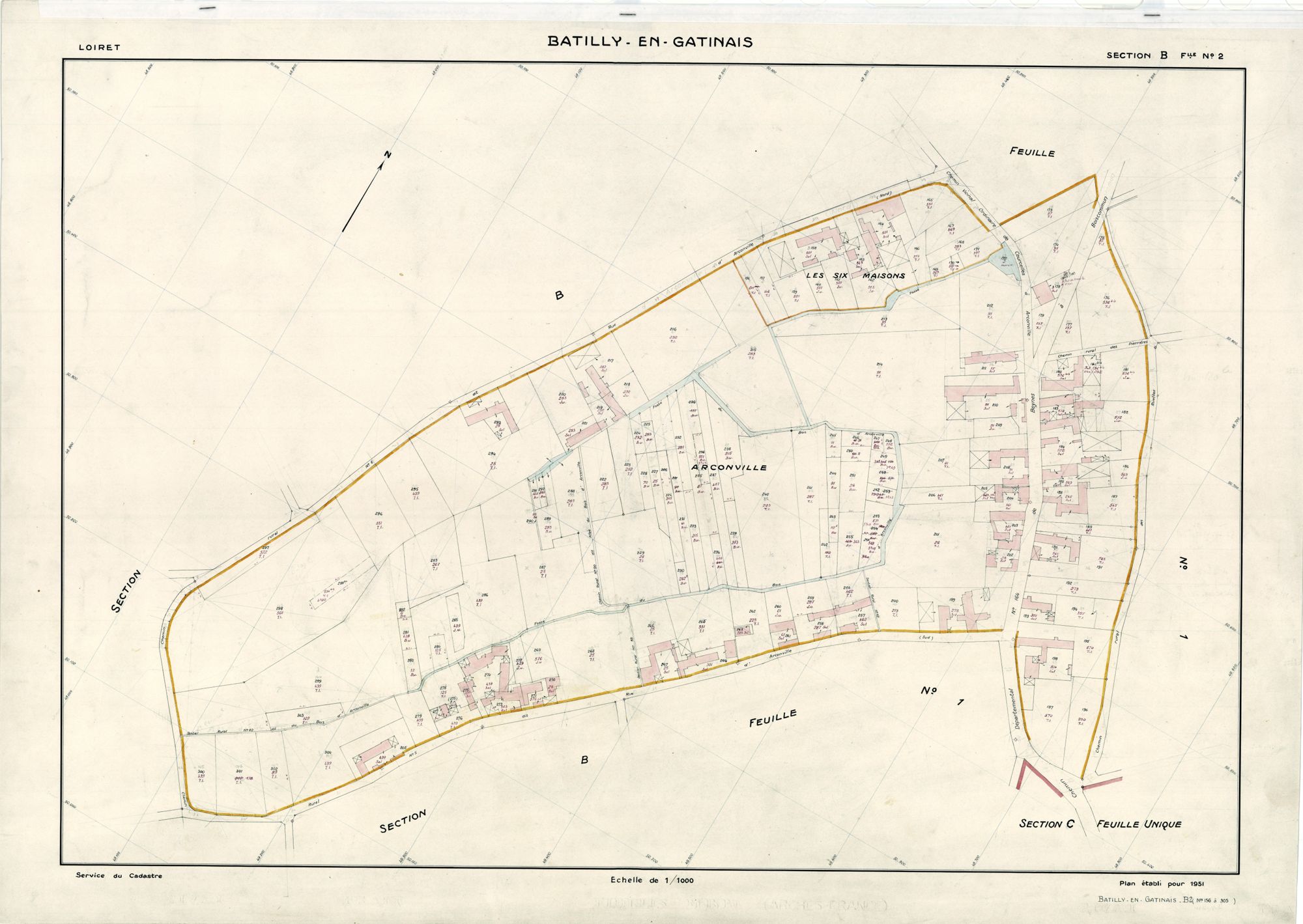 Batilly-en-Gâtinais - Sections