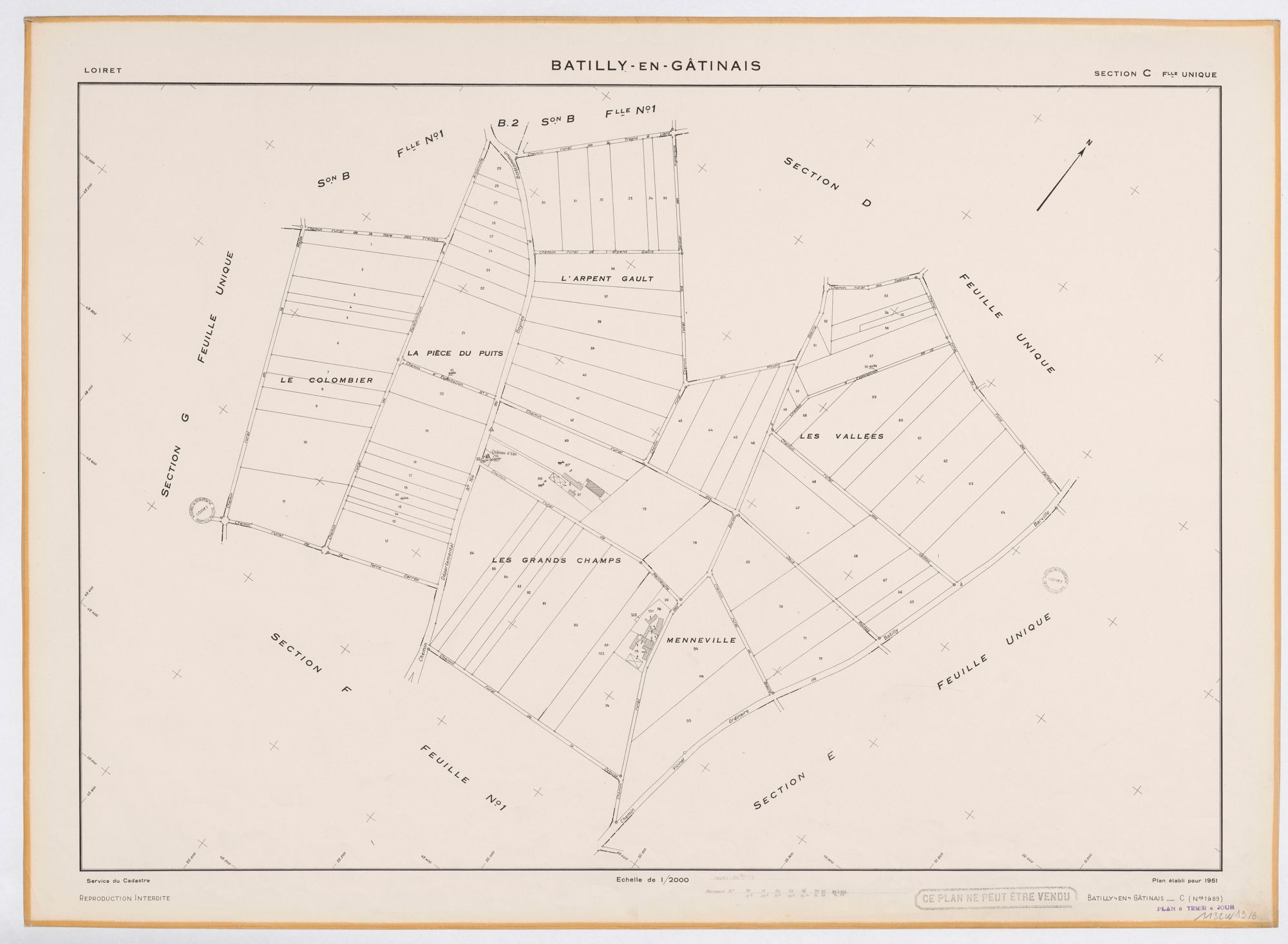 Batilly-en-Gâtinais - Sections