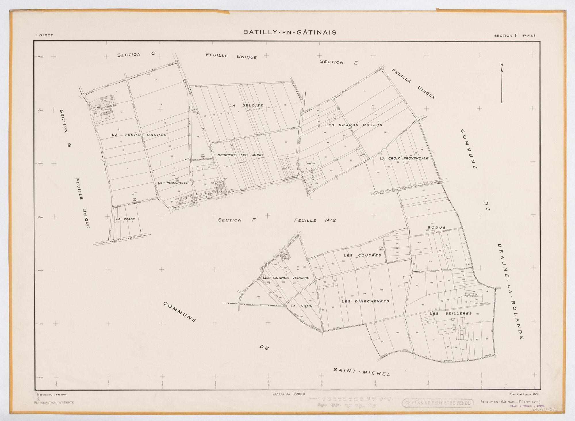 Batilly-en-Gâtinais - Sections