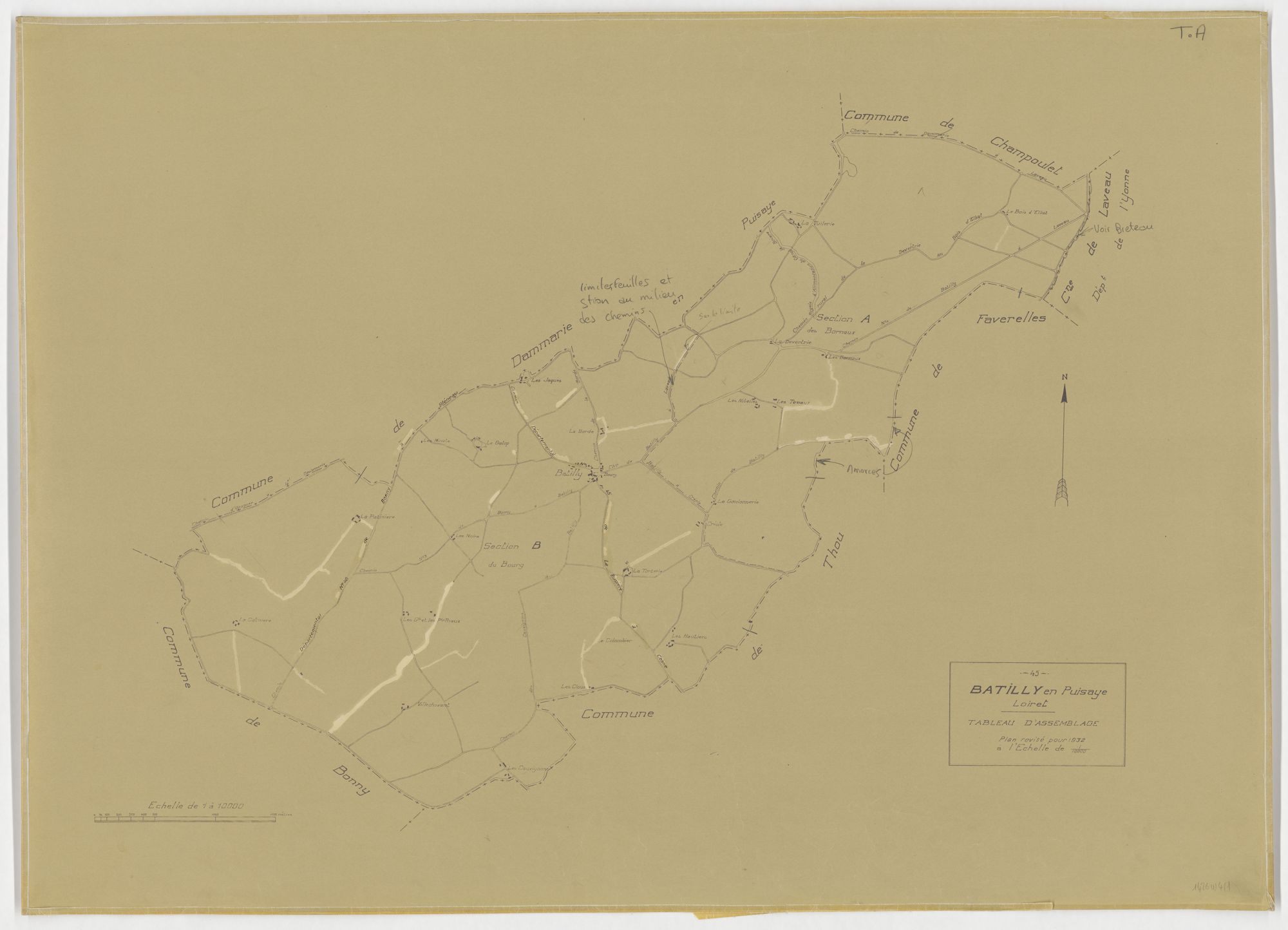 Batilly-en-Puisaye - Tableau d'assemblage