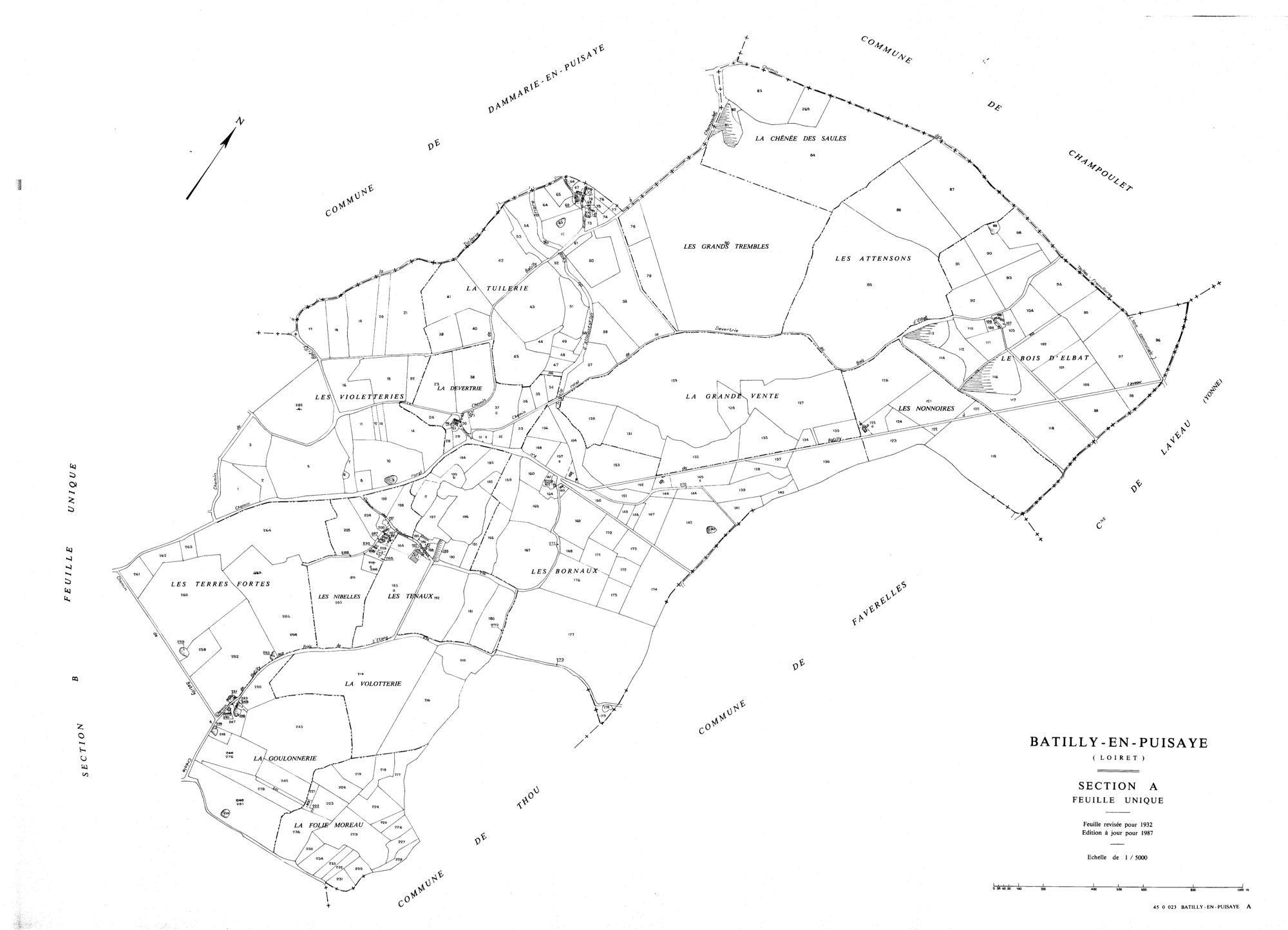 Batilly-en-Puisaye - Sections