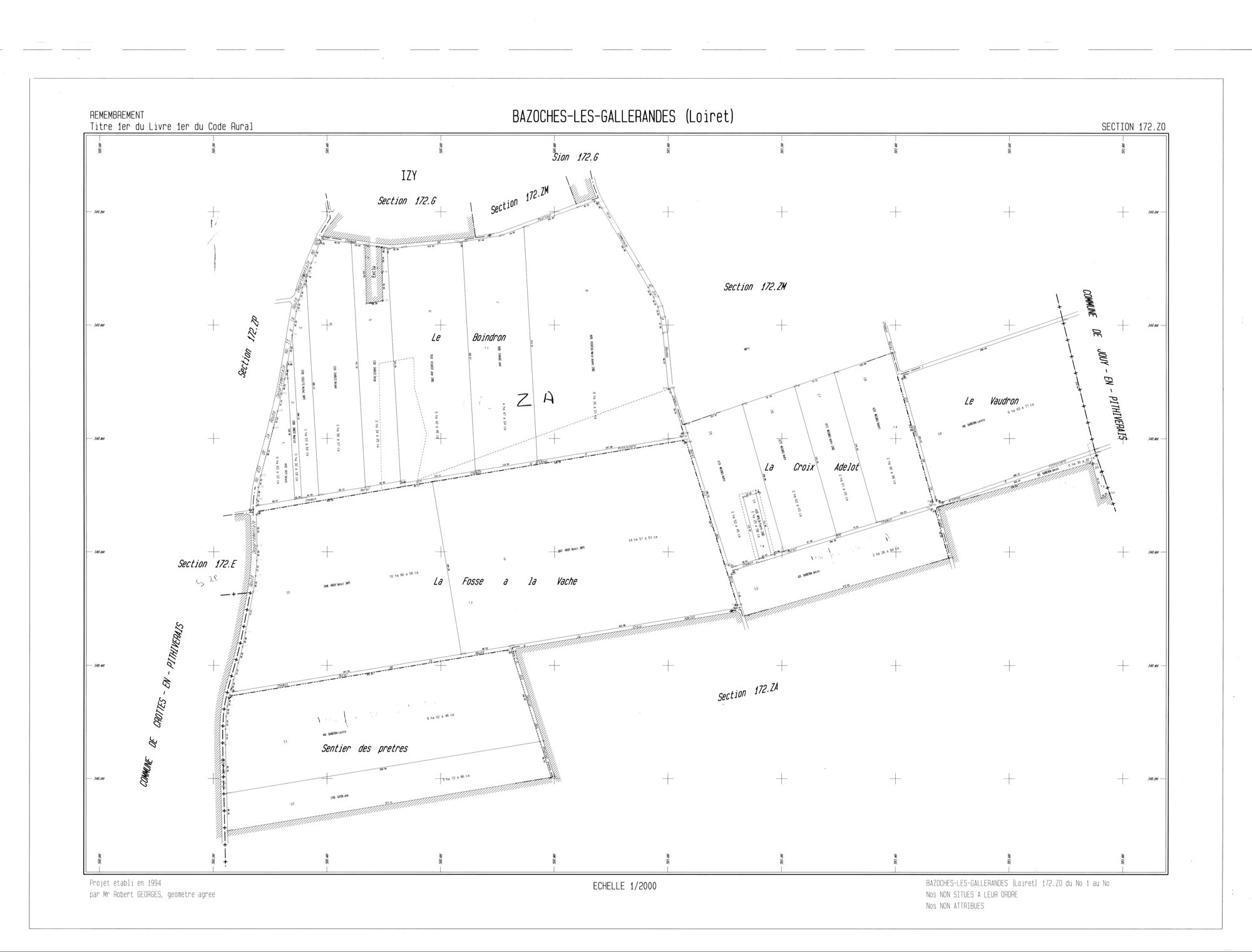 Bazoches-les-Gallerandes - Sections