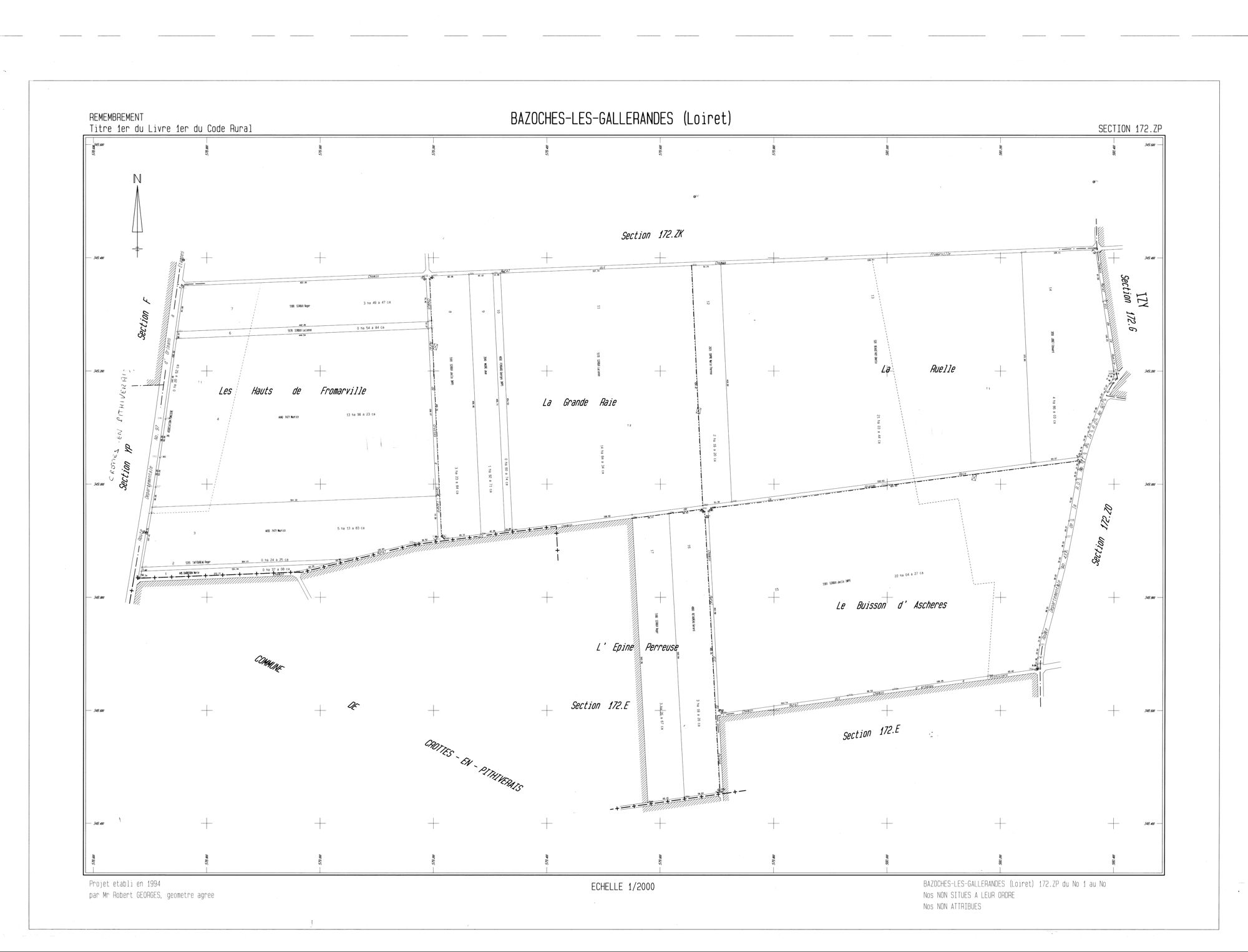 Bazoches-les-Gallerandes - Sections