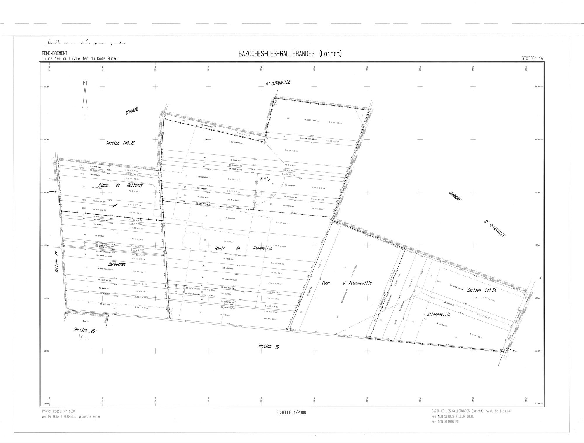 Bazoches-les-Gallerandes - Sections