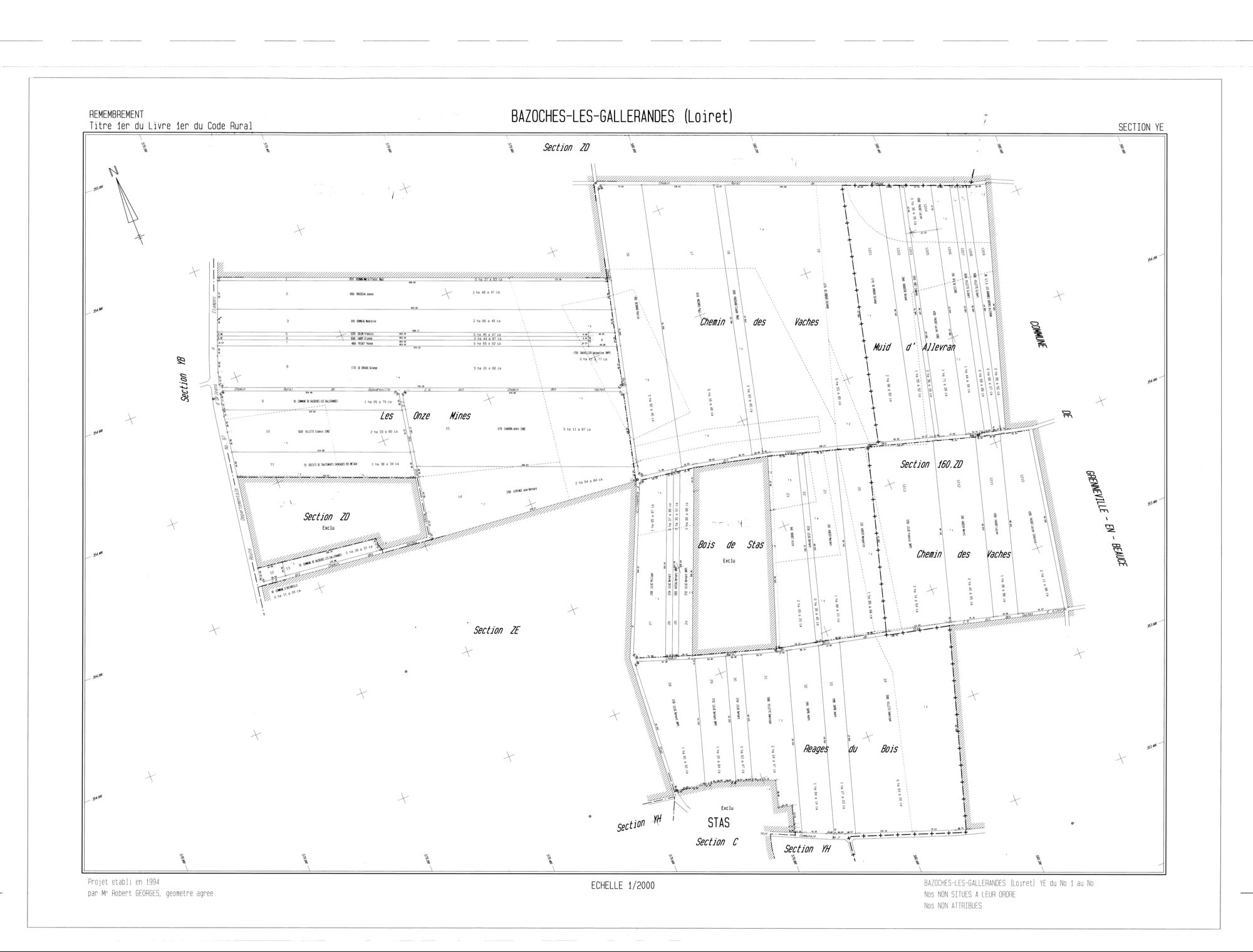 Bazoches-les-Gallerandes - Sections