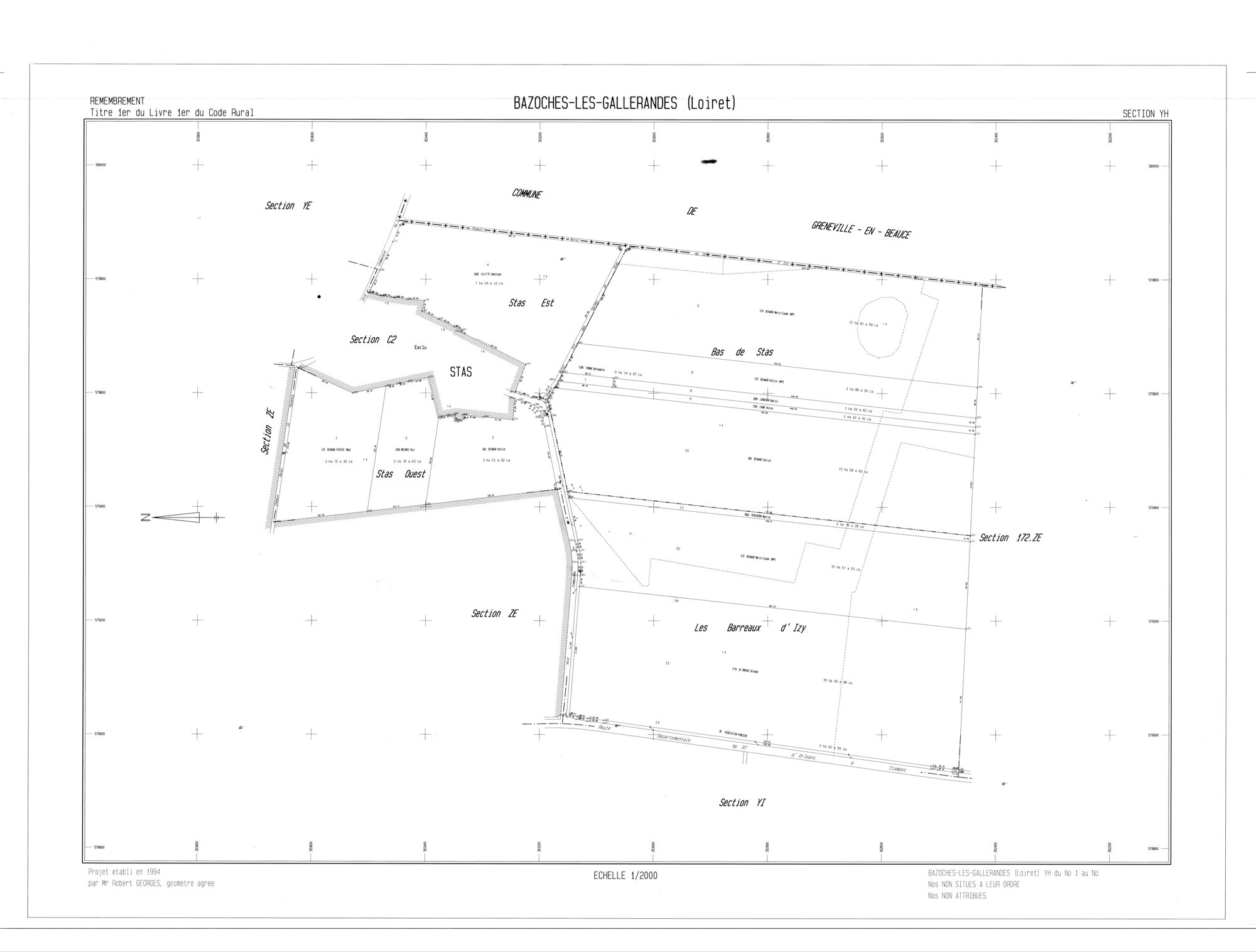 Bazoches-les-Gallerandes - Sections