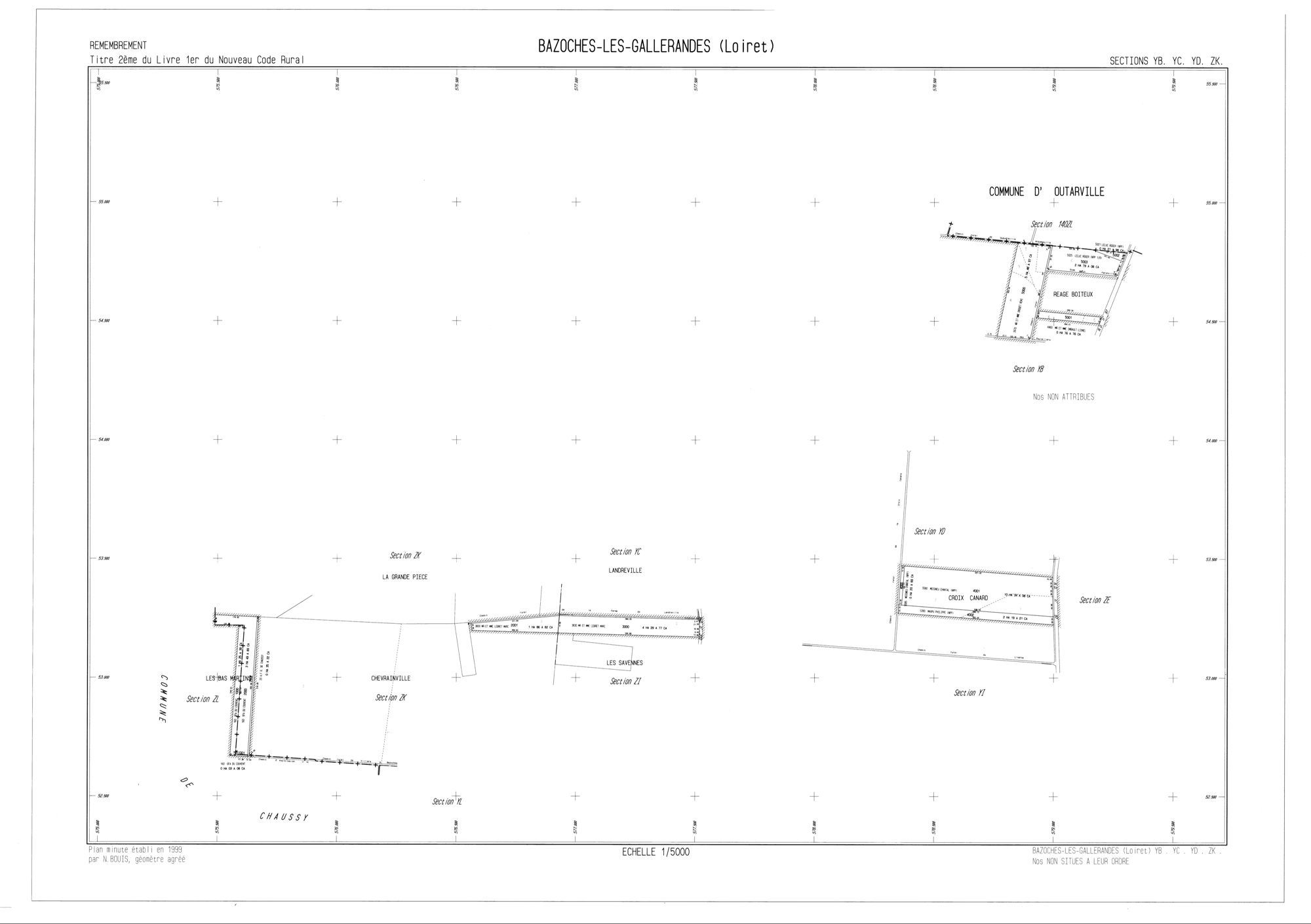 Bazoches-les-Gallerandes - Sections