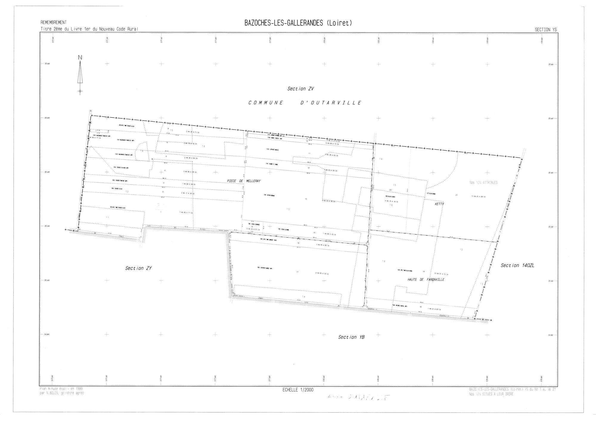 Bazoches-les-Gallerandes - Sections