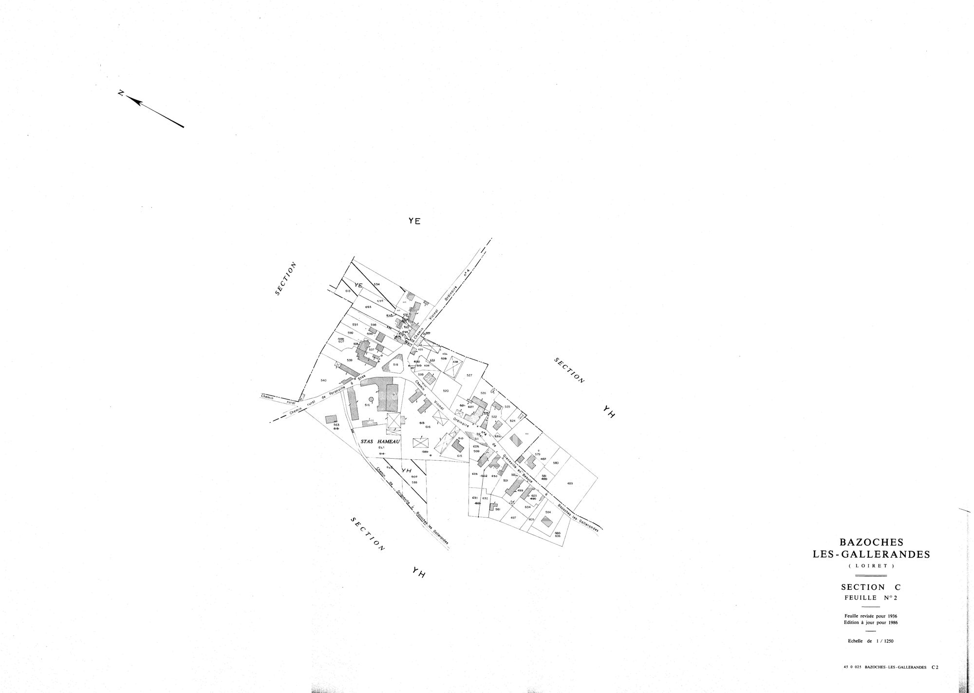 Bazoches-les-Gallerandes - Sections