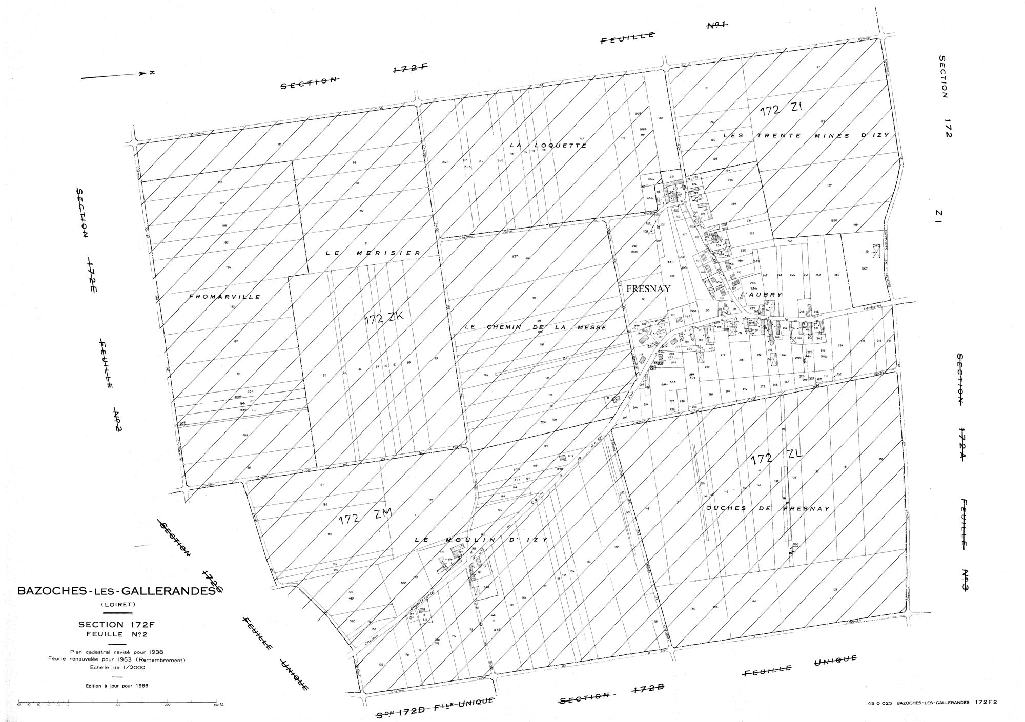 Bazoches-les-Gallerandes - Sections