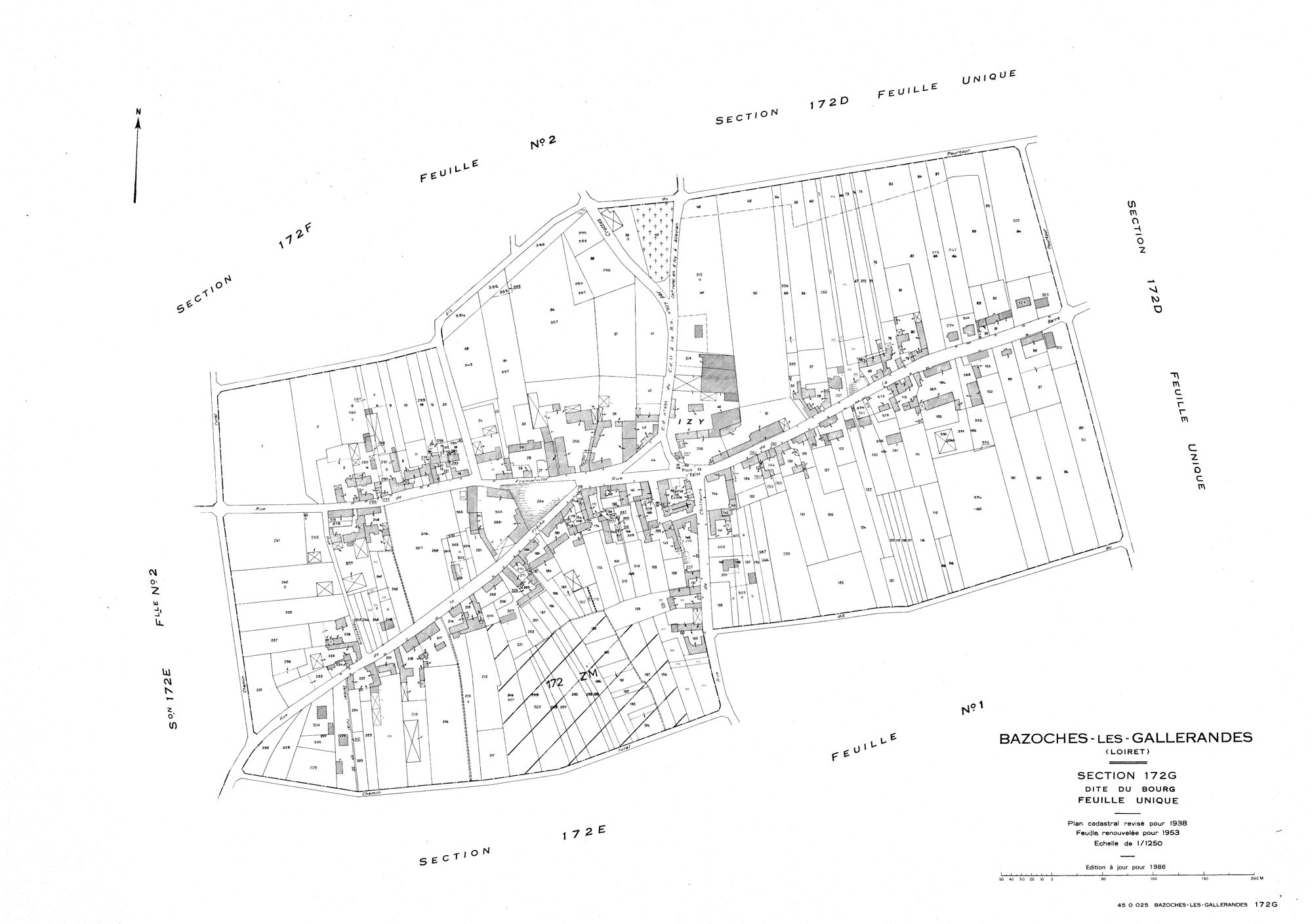 Bazoches-les-Gallerandes - Sections