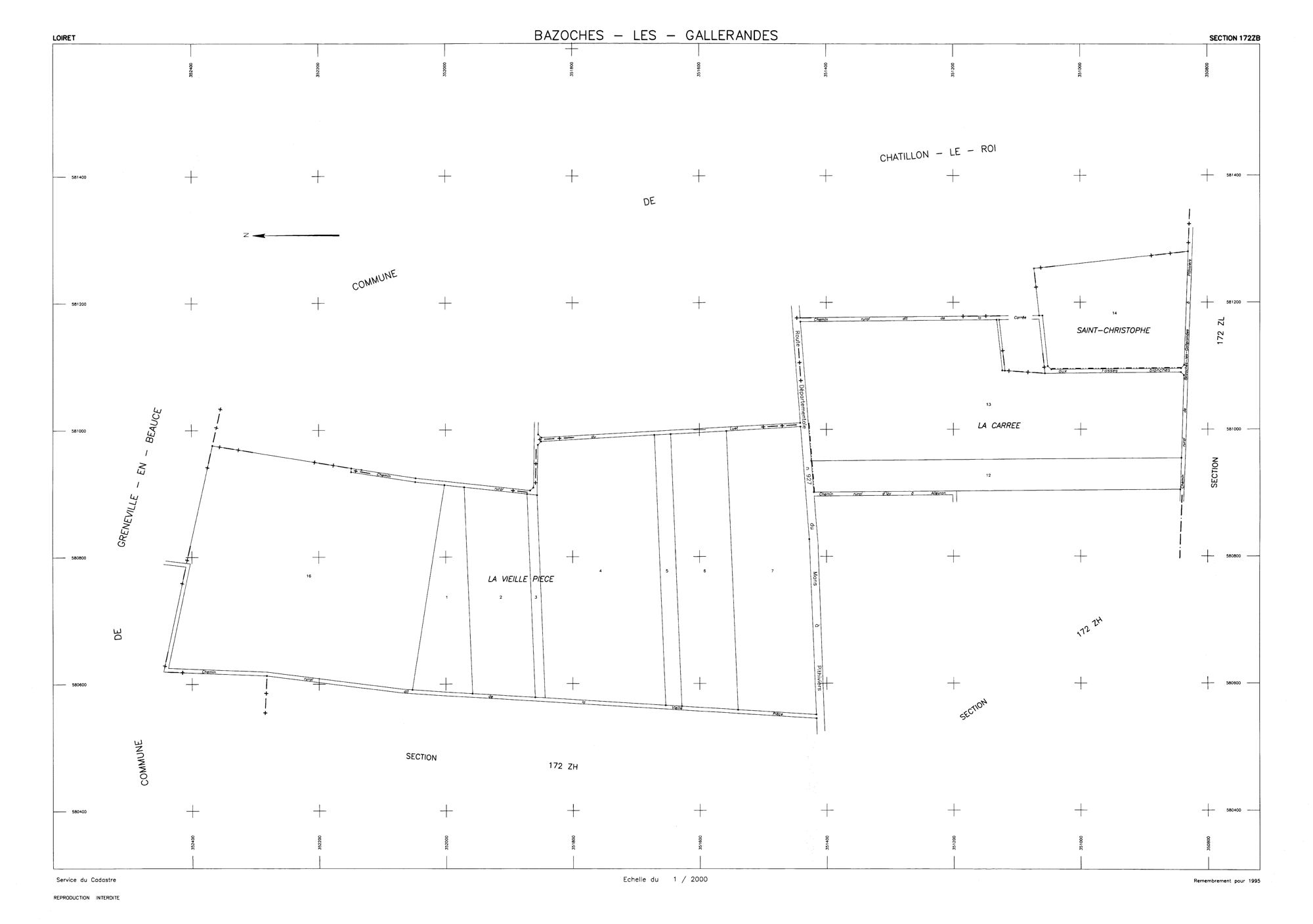 Bazoches-les-Gallerandes - Sections